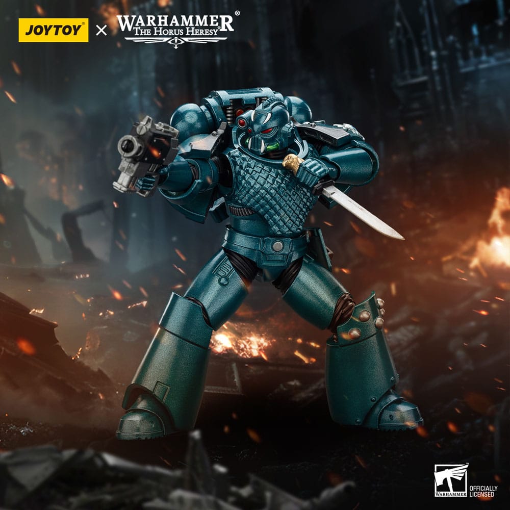 Joy Toy (CN) Warhammer The Horus Heresy Alpha Legion Head hunter With Banestrike Combi-Bolter And Power Dagger