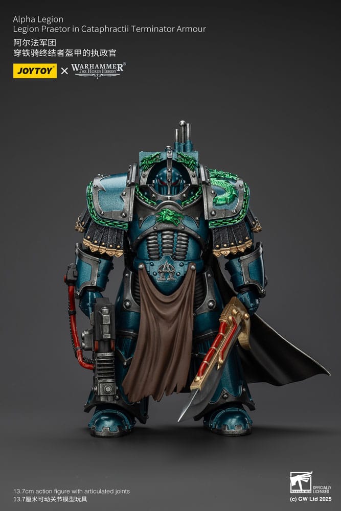 Joy Toy (CN) Warhammer The Horus Heresy Alpha Legion Legion Praetor in Cataphractii Terminator Armour Actionfigur
