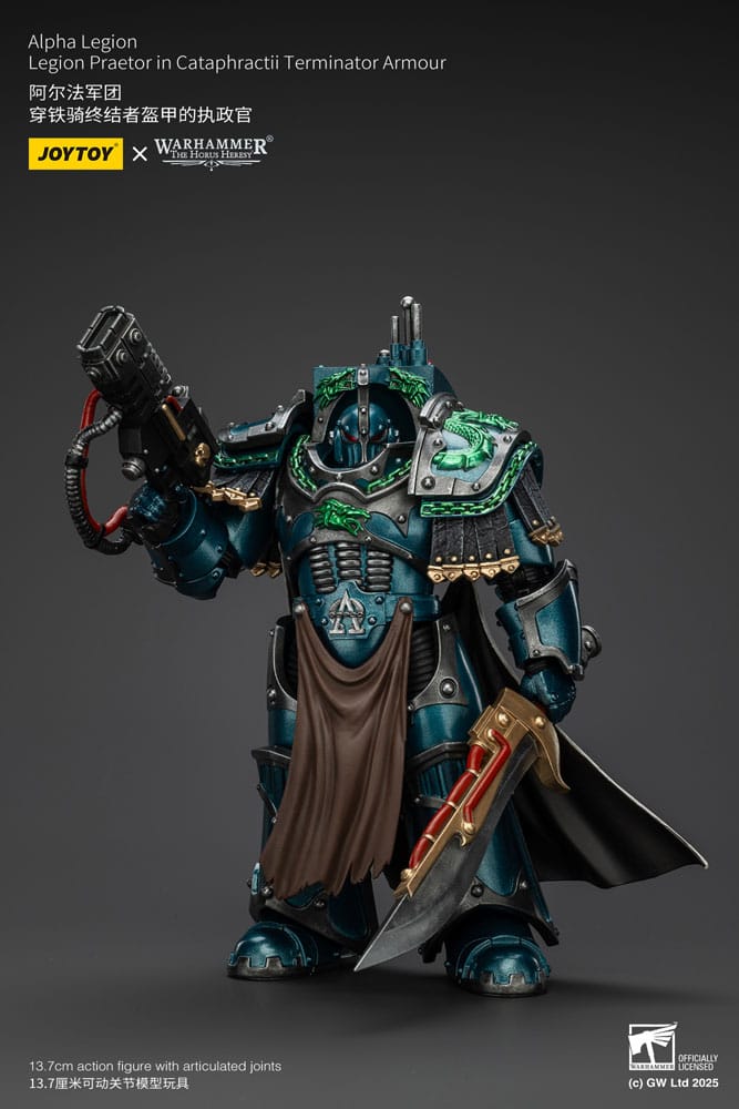 Joy Toy (CN) Warhammer The Horus Heresy Alpha Legion Legion Praetor in Cataphractii Terminator Armour Actionfigur