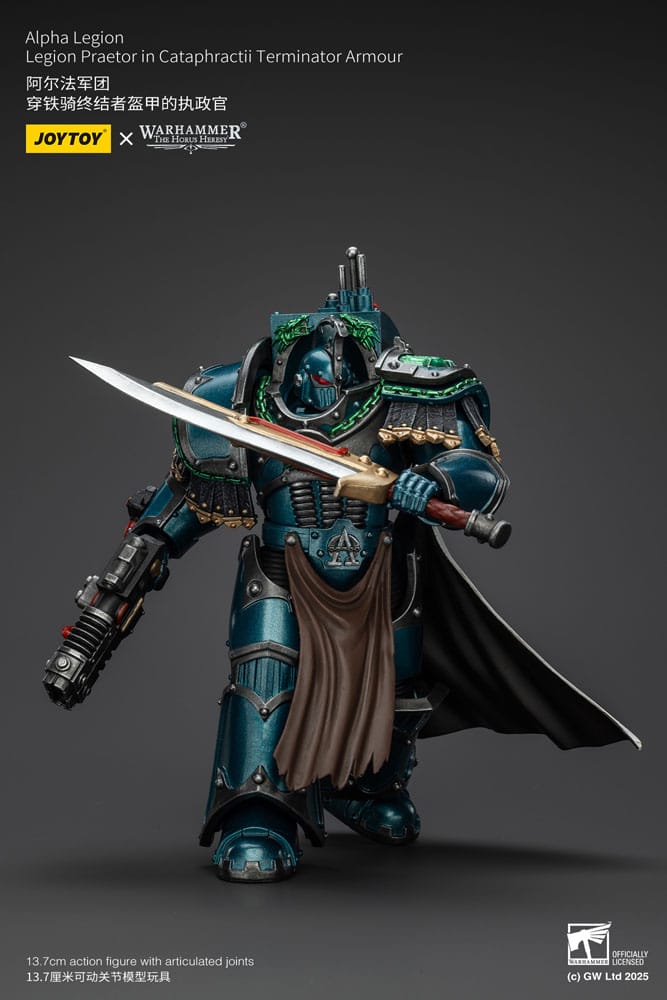 Joy Toy (CN) Warhammer The Horus Heresy Alpha Legion Legion Praetor in Cataphractii Terminator Armour Actionfigur
