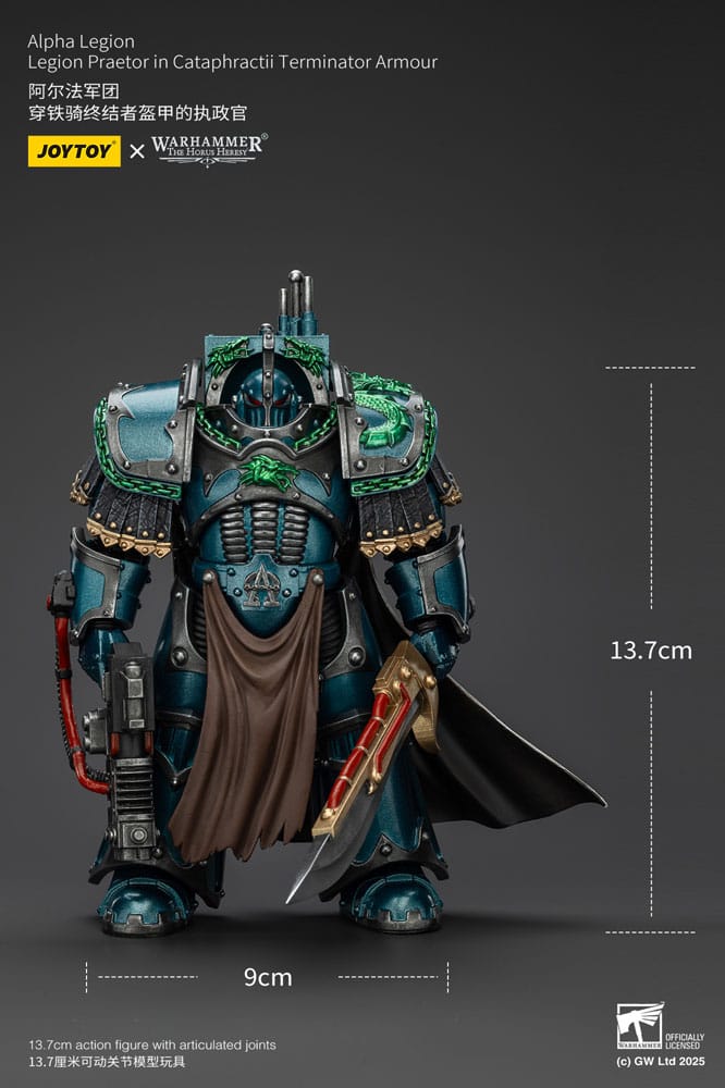 Joy Toy (CN) Warhammer The Horus Heresy Alpha Legion Legion Praetor in Cataphractii Terminator Armour Actionfigur