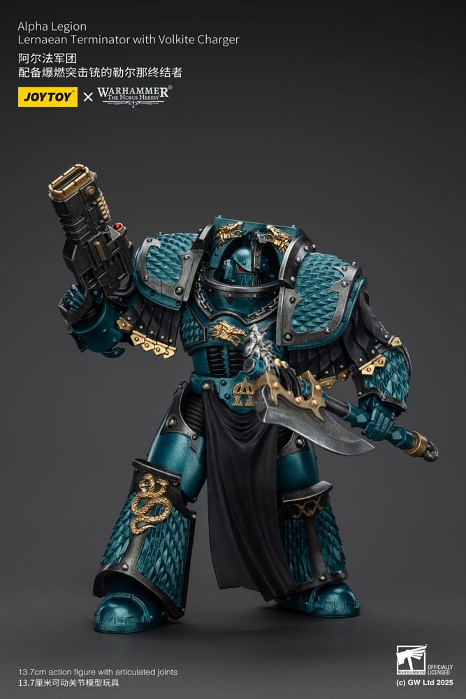 Joy Toy (CN) Warhammer The Horus Heresy Alpha Legion Lernaean Terminator with Volkite Charger Actionfigur