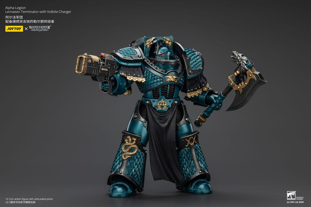 Joy Toy (CN) Warhammer The Horus Heresy Alpha Legion Lernaean Terminator with Volkite Charger Actionfigur