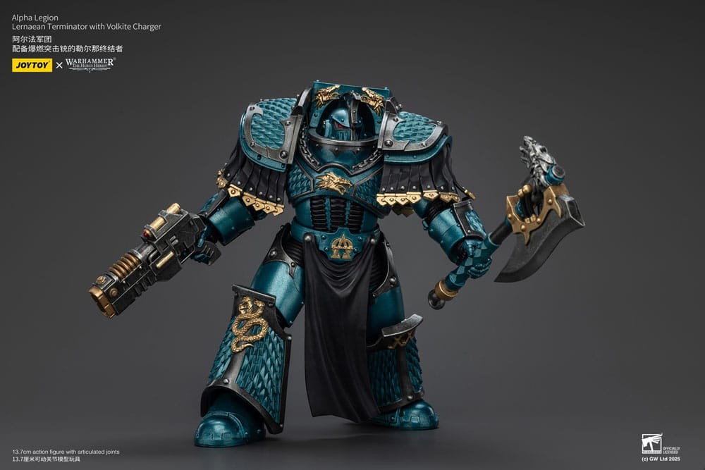 Joy Toy (CN) Warhammer The Horus Heresy Alpha Legion Lernaean Terminator with Volkite Charger Actionfigur