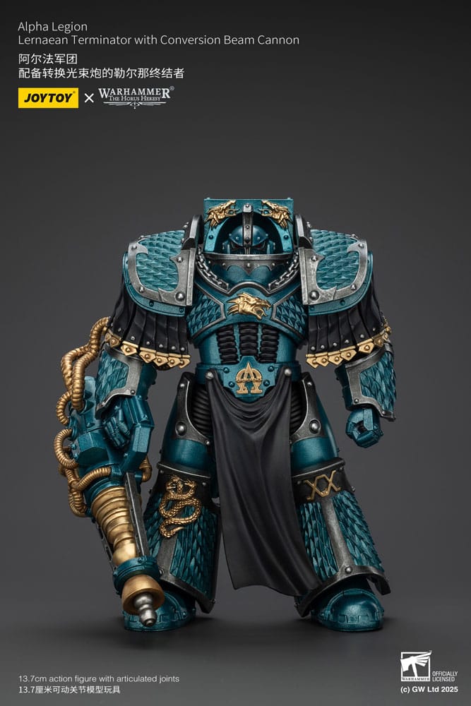 Joy Toy (CN) Warhammer The Horus Heresy Alpha Legion Lernaean Terminator with Conversion Beam Cannon Actionfigur