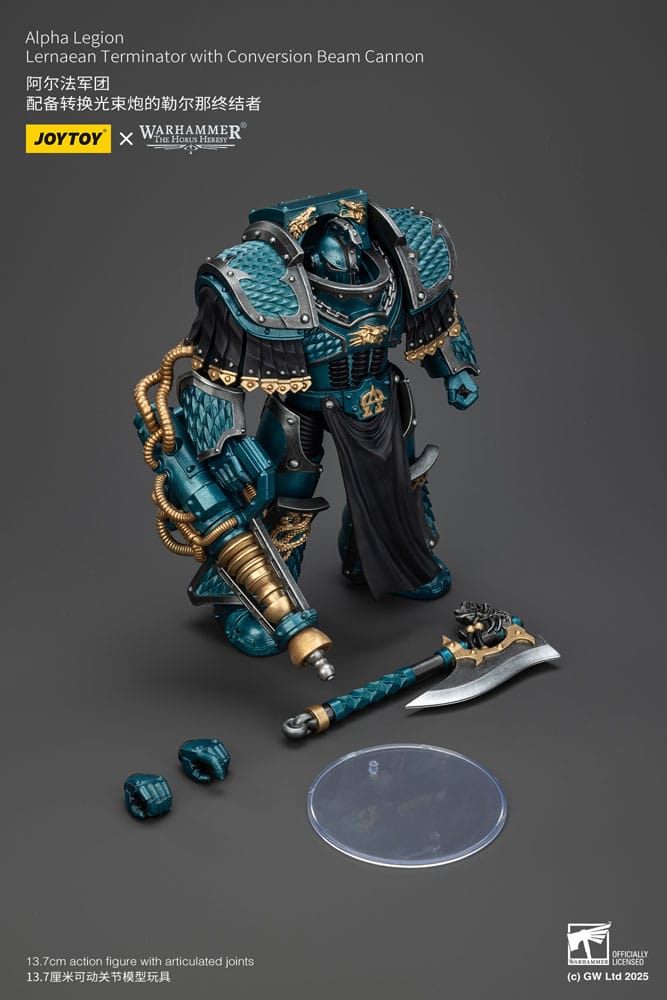 Joy Toy (CN) Warhammer The Horus Heresy Alpha Legion Lernaean Terminator with Conversion Beam Cannon Actionfigur