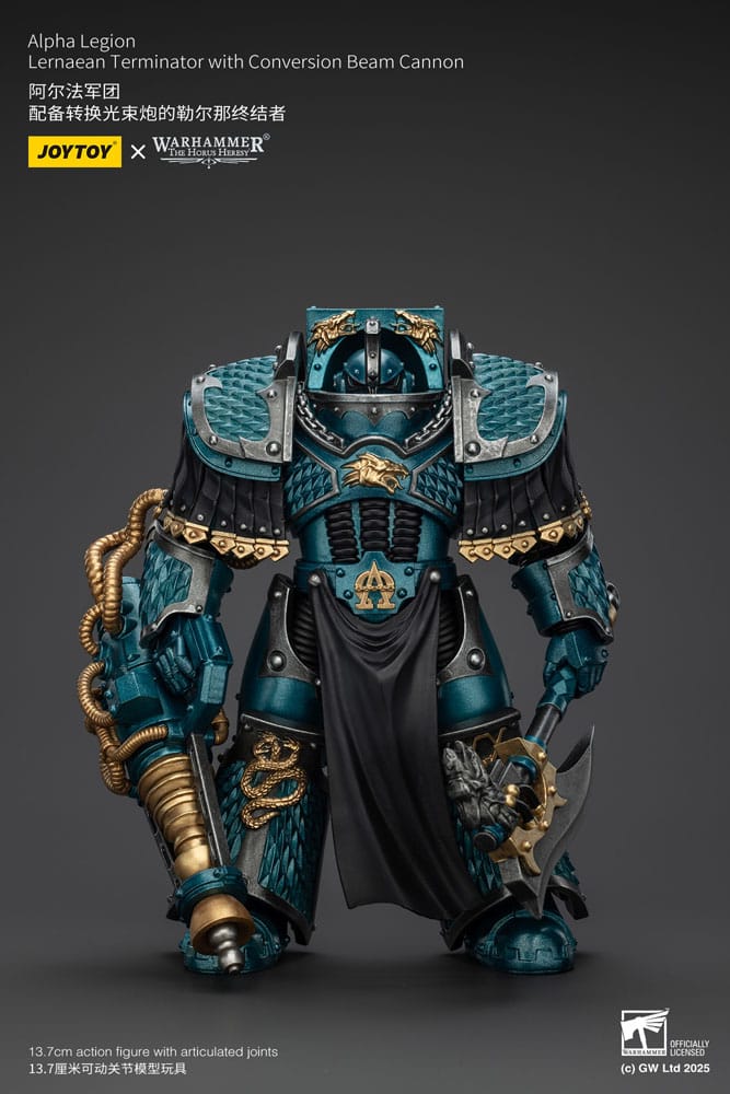 Joy Toy (CN) Warhammer The Horus Heresy Alpha Legion Lernaean Terminator with Conversion Beam Cannon Actionfigur
