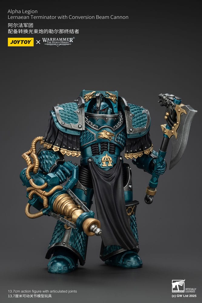 Joy Toy (CN) Warhammer The Horus Heresy Alpha Legion Lernaean Terminator with Conversion Beam Cannon Actionfigur