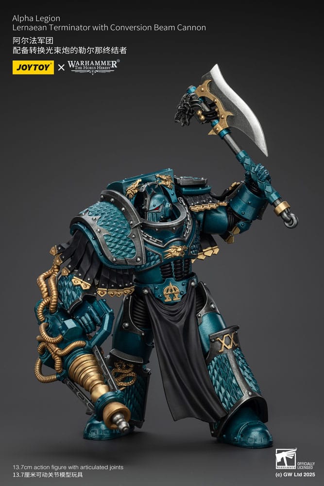 Joy Toy (CN) Warhammer The Horus Heresy Alpha Legion Lernaean Terminator with Conversion Beam Cannon Actionfigur