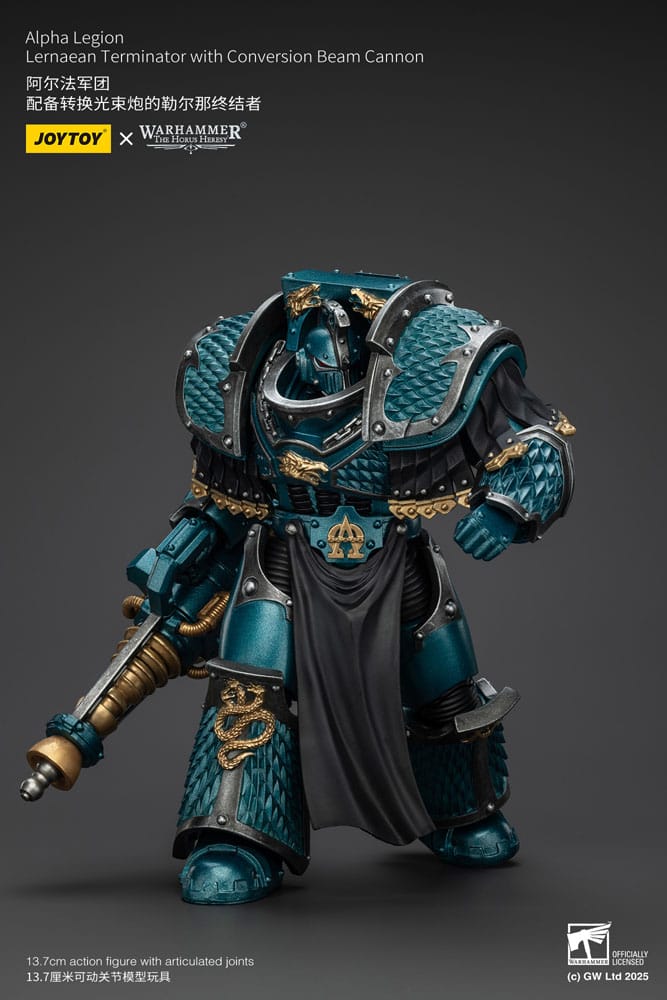 Joy Toy (CN) Warhammer The Horus Heresy Alpha Legion Lernaean Terminator with Conversion Beam Cannon Actionfigur