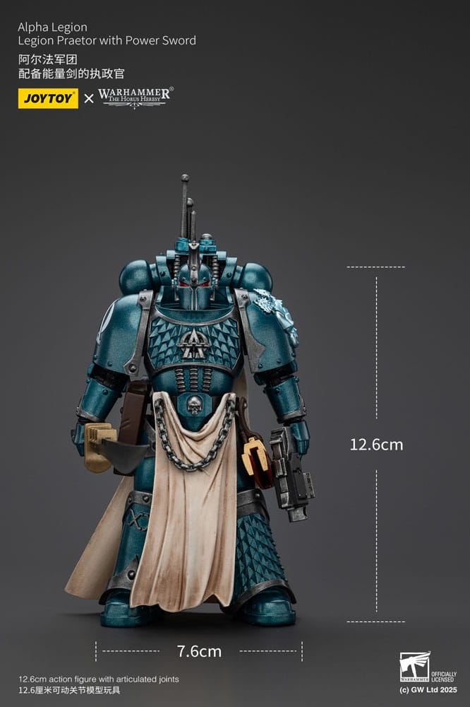 Joy Toy (CN) Warhammer The Horus Heresy Alpha Legion Praetor with Power Sword Actionfigur