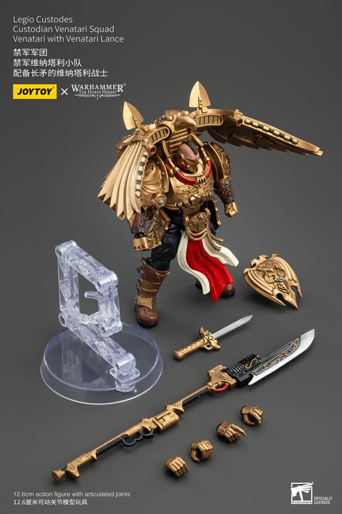 Joy Toy (CN) Warhammer The Horus Heresy Legio Custodes Custodian Venatari Squad Venatari with Venatari Lance 1/18