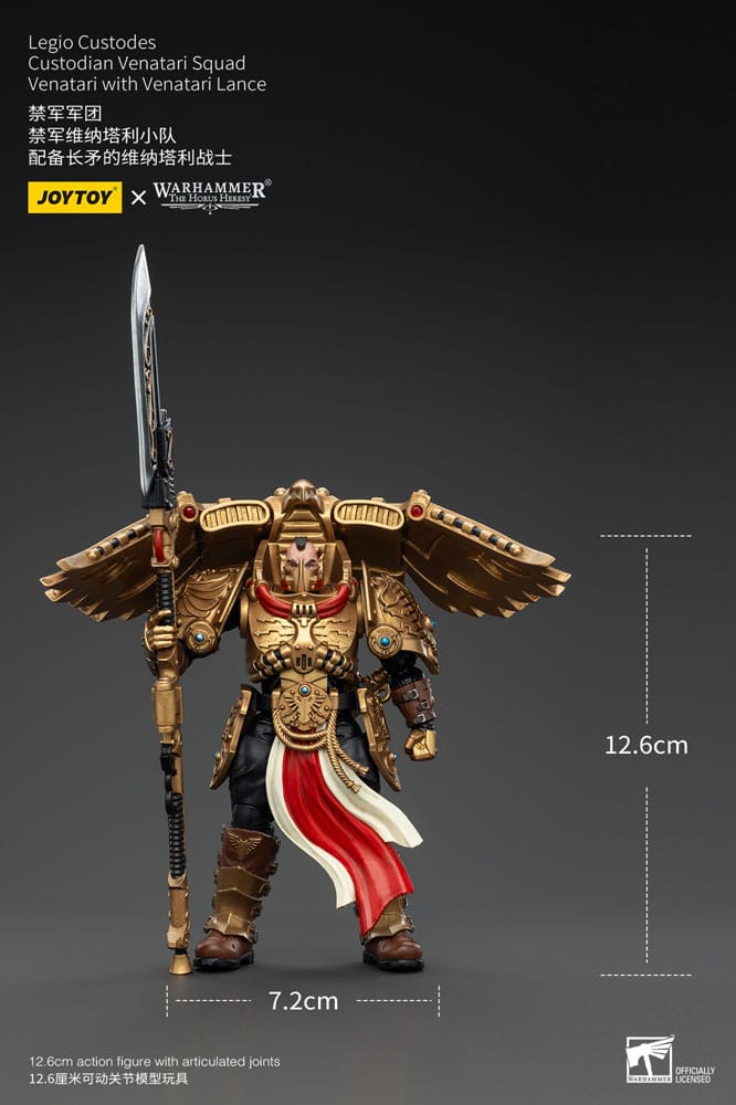 Joy Toy (CN) Warhammer The Horus Heresy Legio Custodes Custodian Venatari Squad Venatari with Venatari Lance 1/18