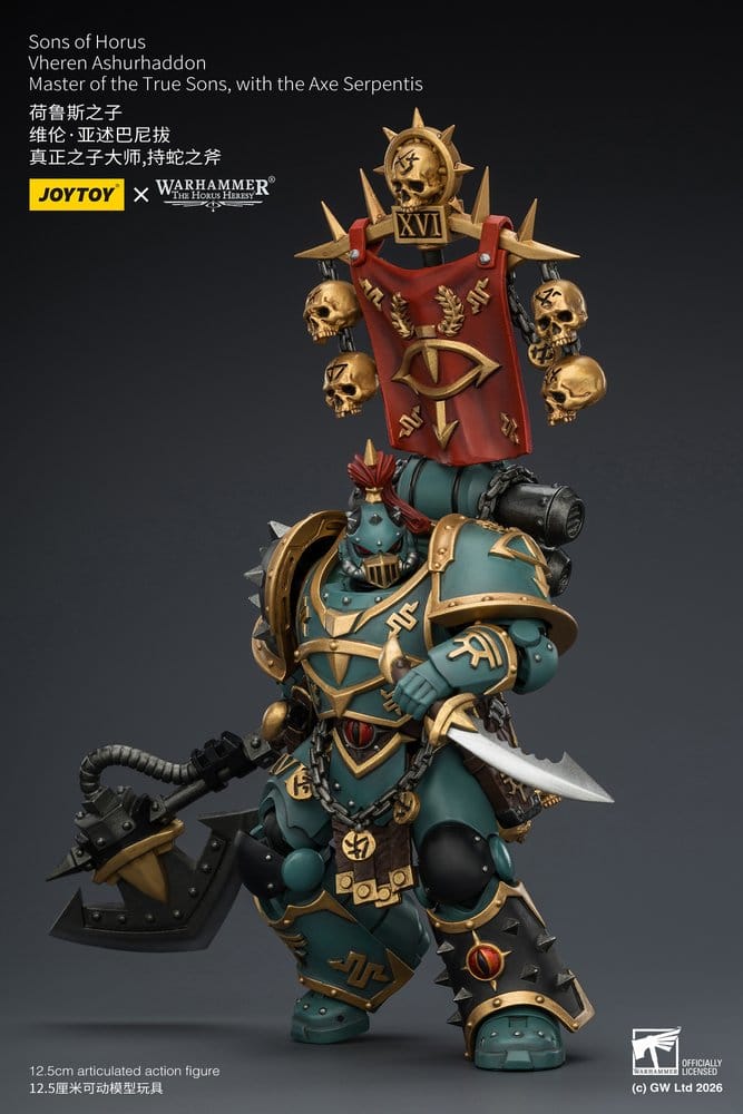 Joy Toy (CN) Warhammer The Horus Heresy Sons of Horus Vheren Ashurhaddon Master of the True Sons Actionfigur