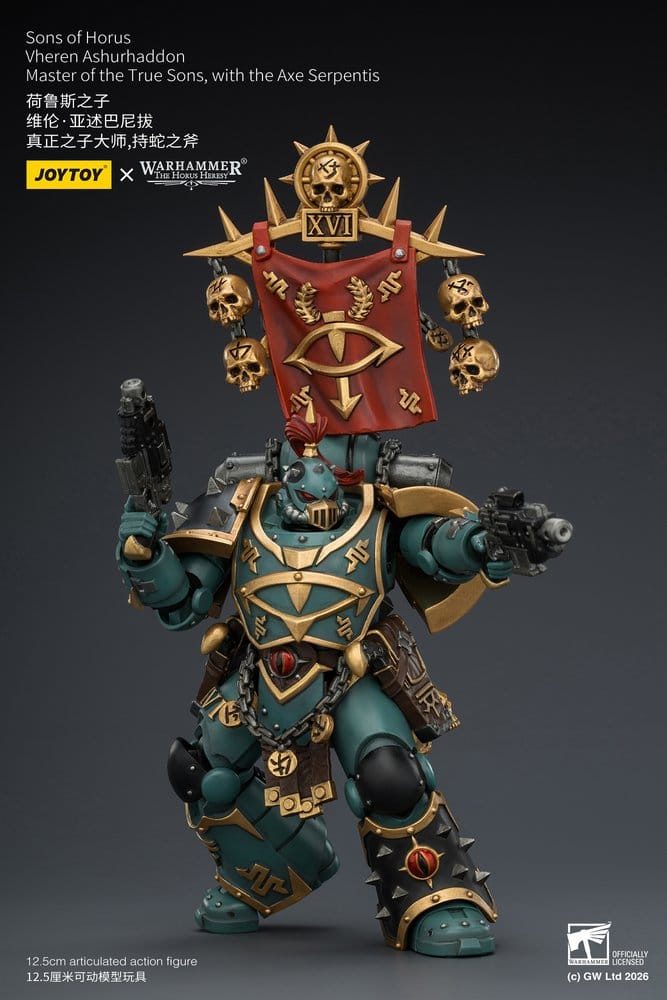 Joy Toy (CN) Warhammer The Horus Heresy Sons of Horus Vheren Ashurhaddon Master of the True Sons Actionfigur
