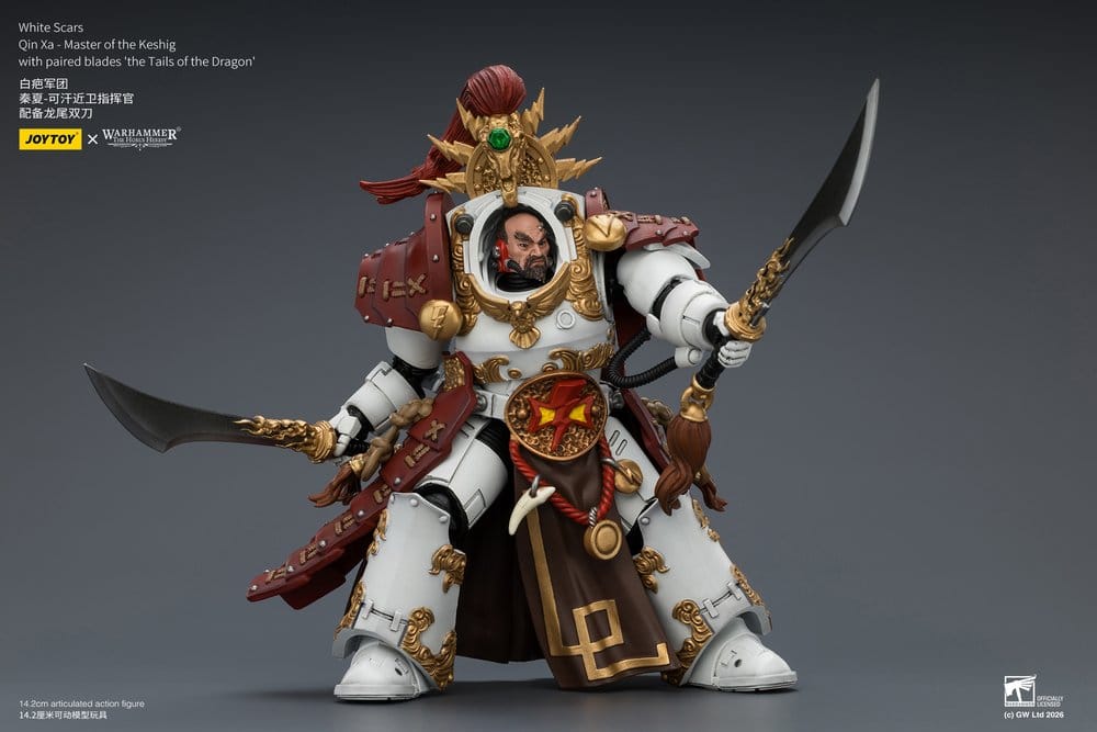 Joy Toy (CN) Warhammer The Horus Heresy White Scars Qin Xa - Master of the Keshig Actionfigur
