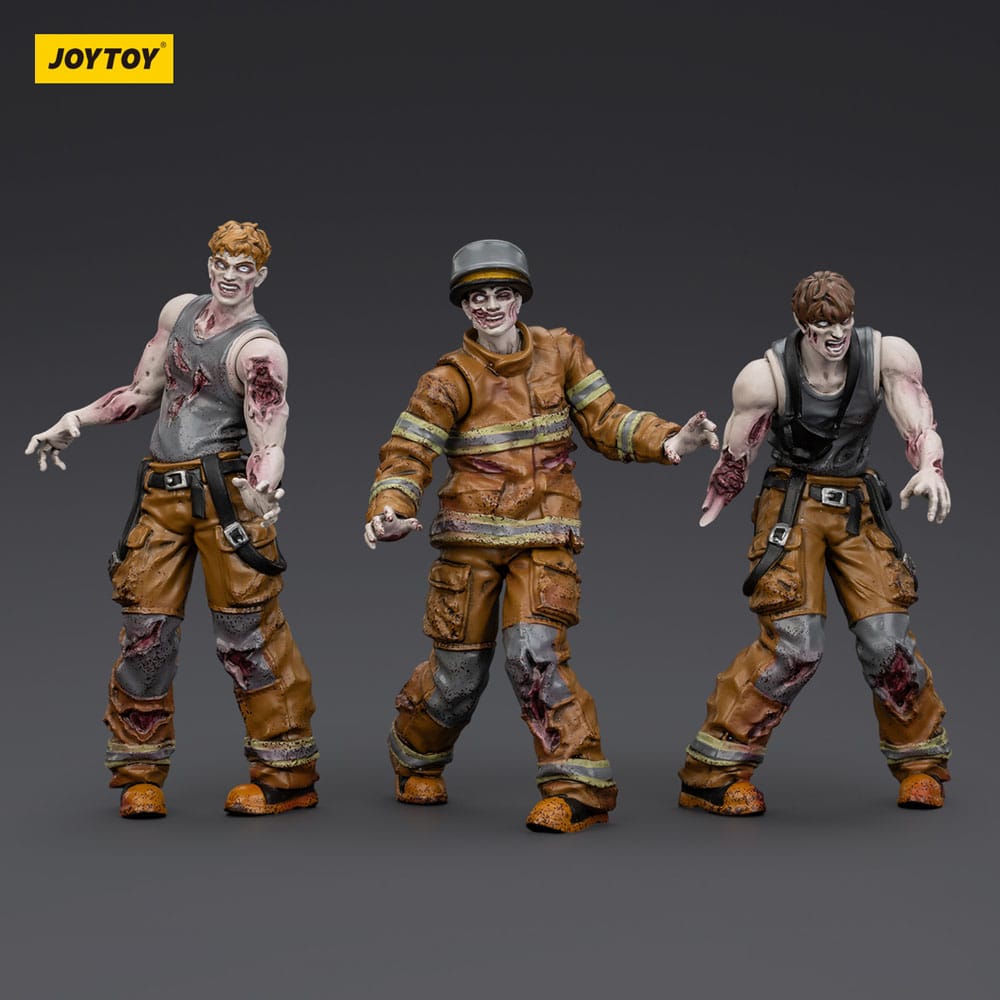 Joy Toy (CN) Zombie Dark Source 3er-Pack Firefighters Actionfiguren