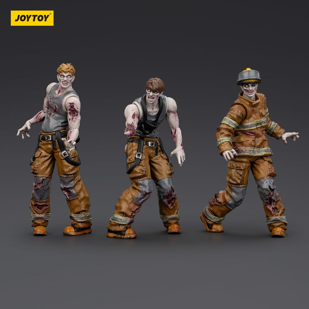 Joy Toy (CN) Zombie Dark Source 3er-Pack Firefighters Actionfiguren