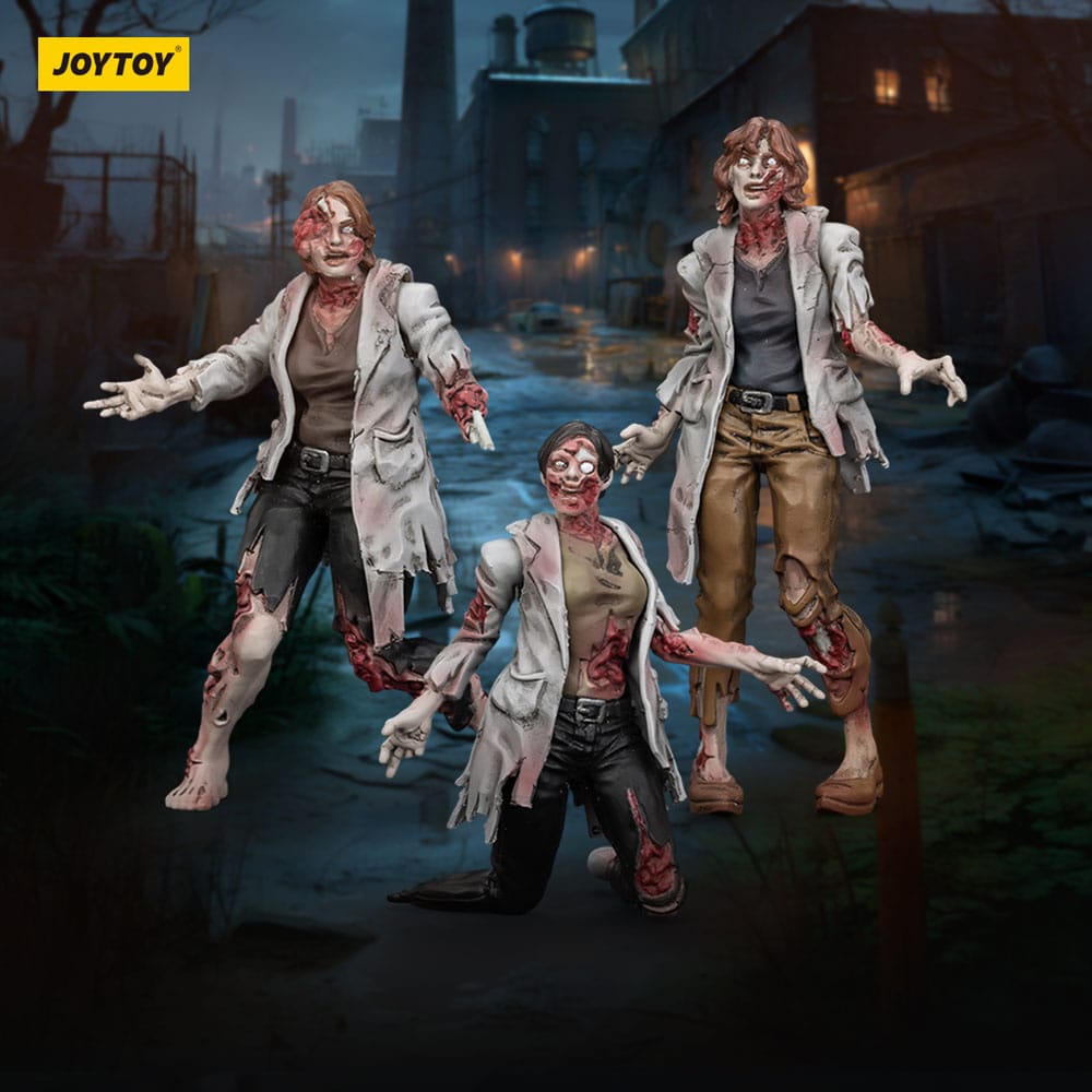 Joy Toy (CN) Zombie Dark Source 3er-Pack Scientists (Female) Actionfiguren