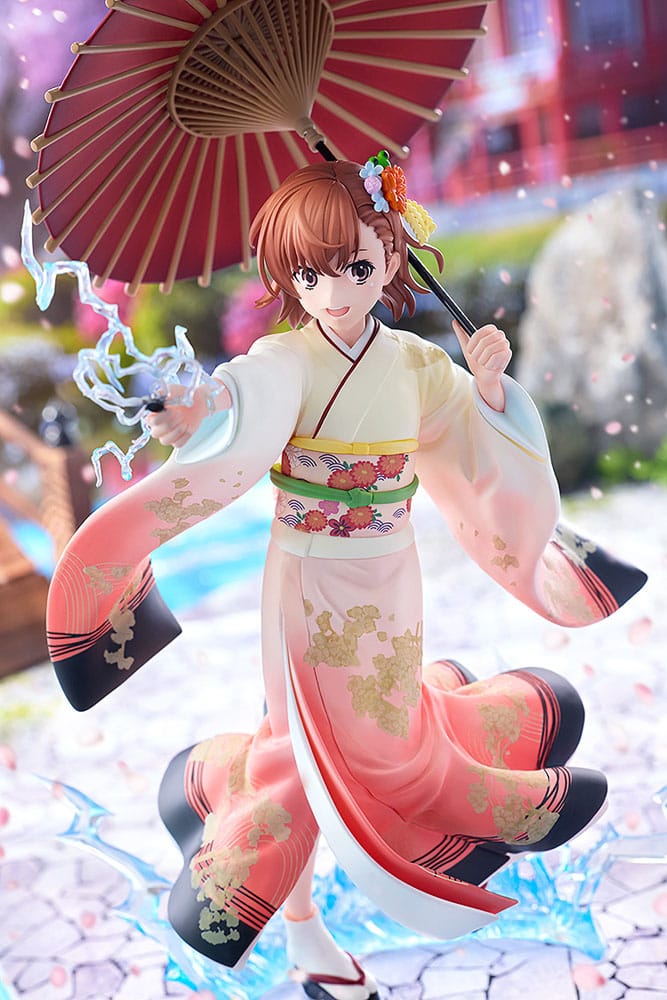 Kadokawa A Certain Scientific Railgun T Mikoto Misaka Furisode Kimono Ver. 1/7 Statue