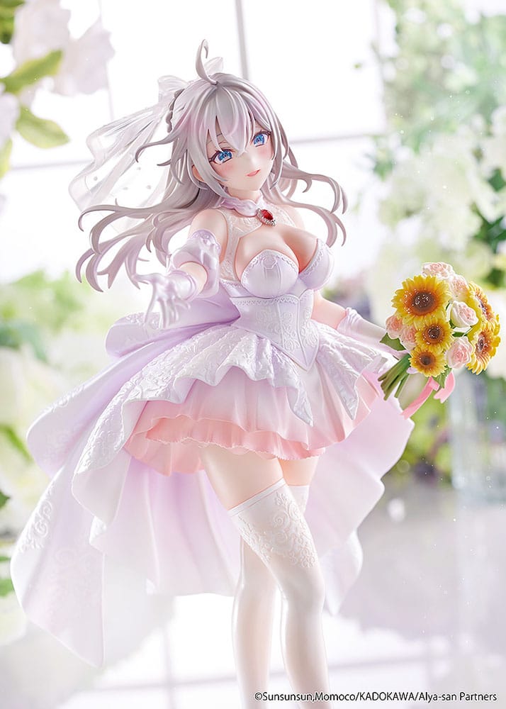 Kadokawa Alya Sometimes Hides Her Feelings In Russian Alisa Mikhailovna Kujou Wedding Dress Ver. 1/7 Statue