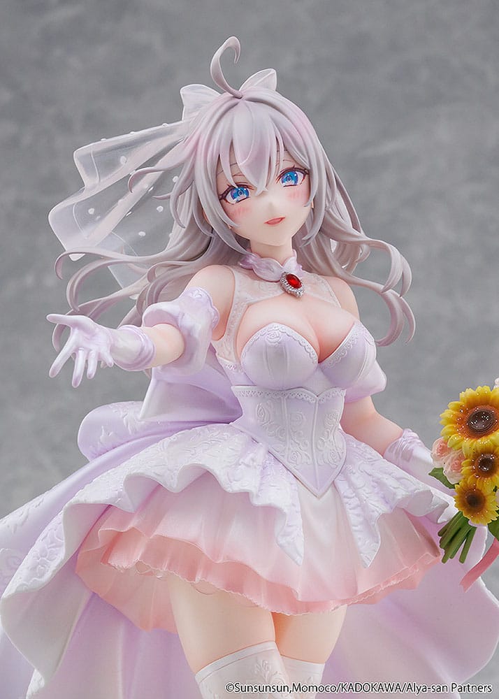 Kadokawa Alya Sometimes Hides Her Feelings In Russian Alisa Mikhailovna Kujou Wedding Dress Ver. 1/7 Statue
