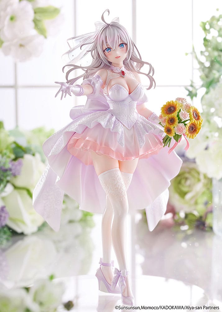 Kadokawa Alya Sometimes Hides Her Feelings In Russian Alisa Mikhailovna Kujou Wedding Dress Ver. 1/7 Statue