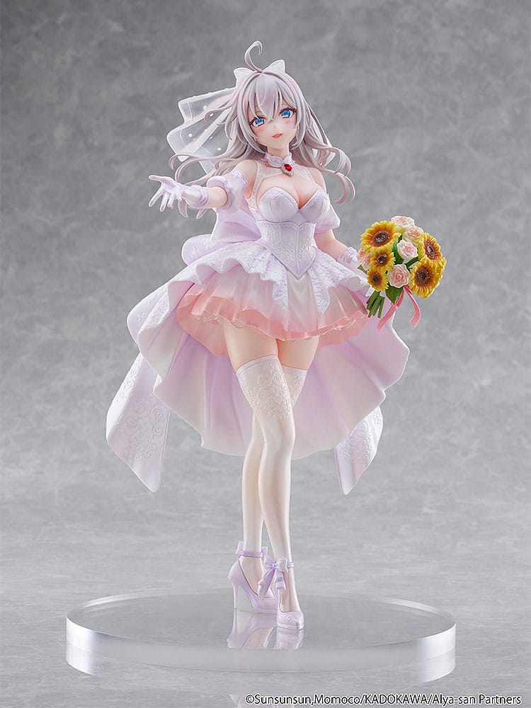 Kadokawa Alya Sometimes Hides Her Feelings In Russian Alisa Mikhailovna Kujou Wedding Dress Ver. 1/7 Statue
