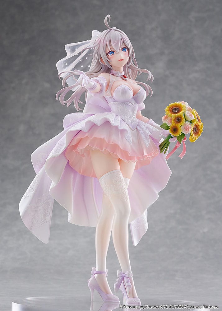 Kadokawa Alya Sometimes Hides Her Feelings In Russian Alisa Mikhailovna Kujou Wedding Dress Ver. 1/7 Statue
