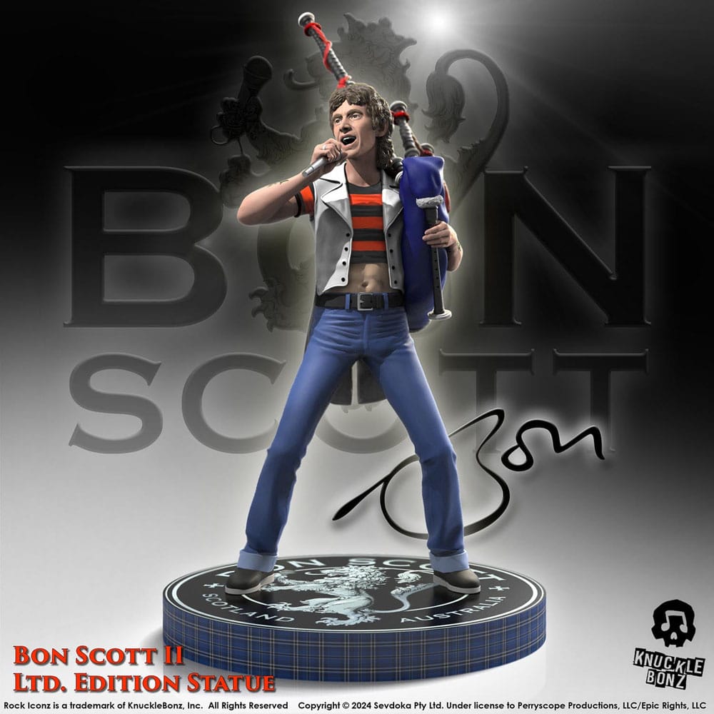 Knucklebonz AC/DC Bon Scott II Rock Iconz Statue