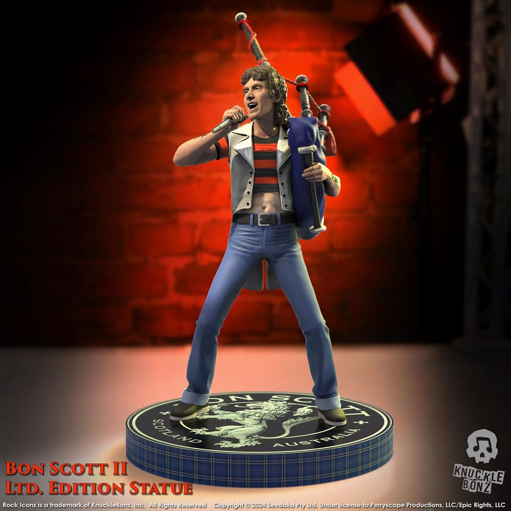 Knucklebonz AC/DC Bon Scott II Rock Iconz Statue