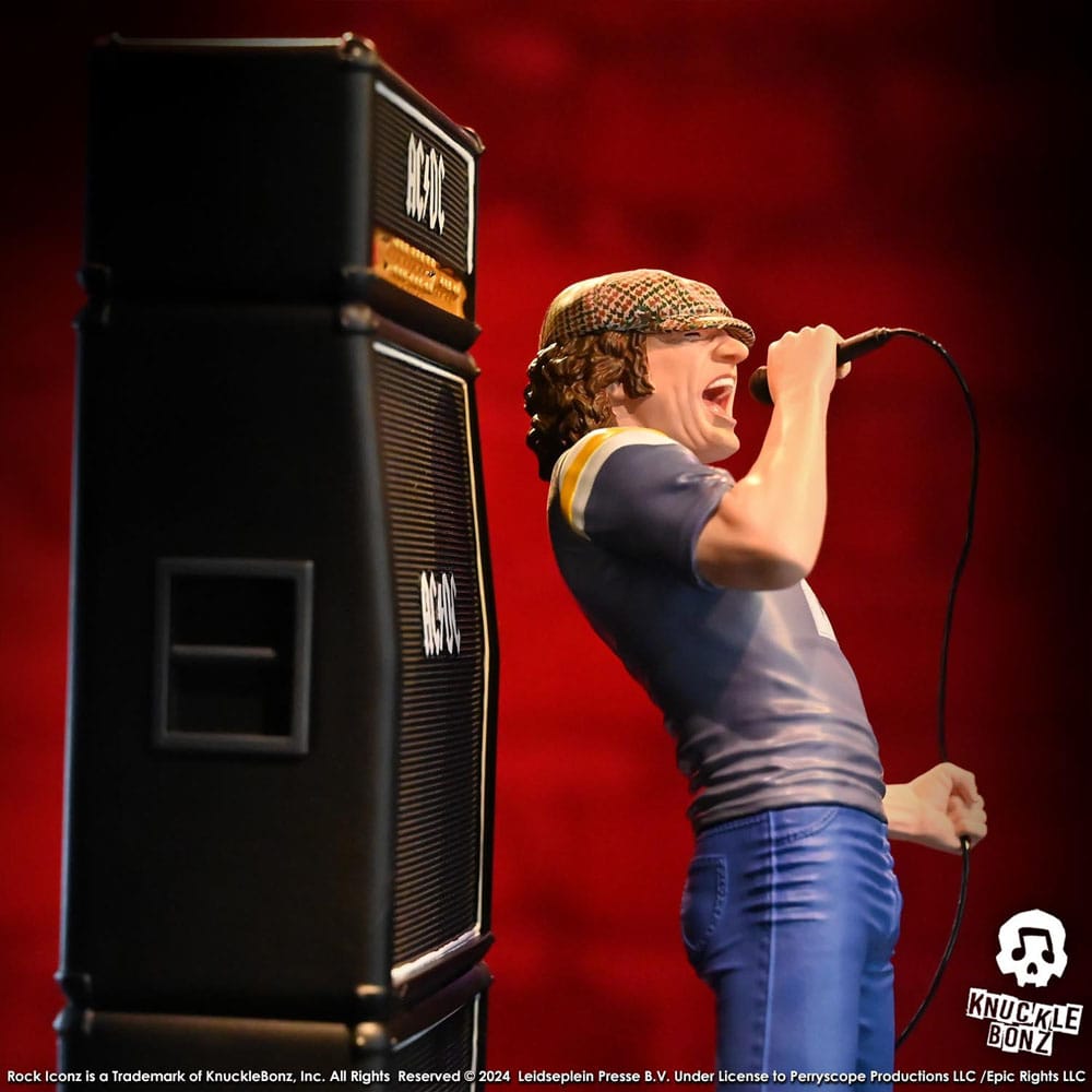 Knucklebonz AC/DC Brian Johnson Rock Iconz Statue