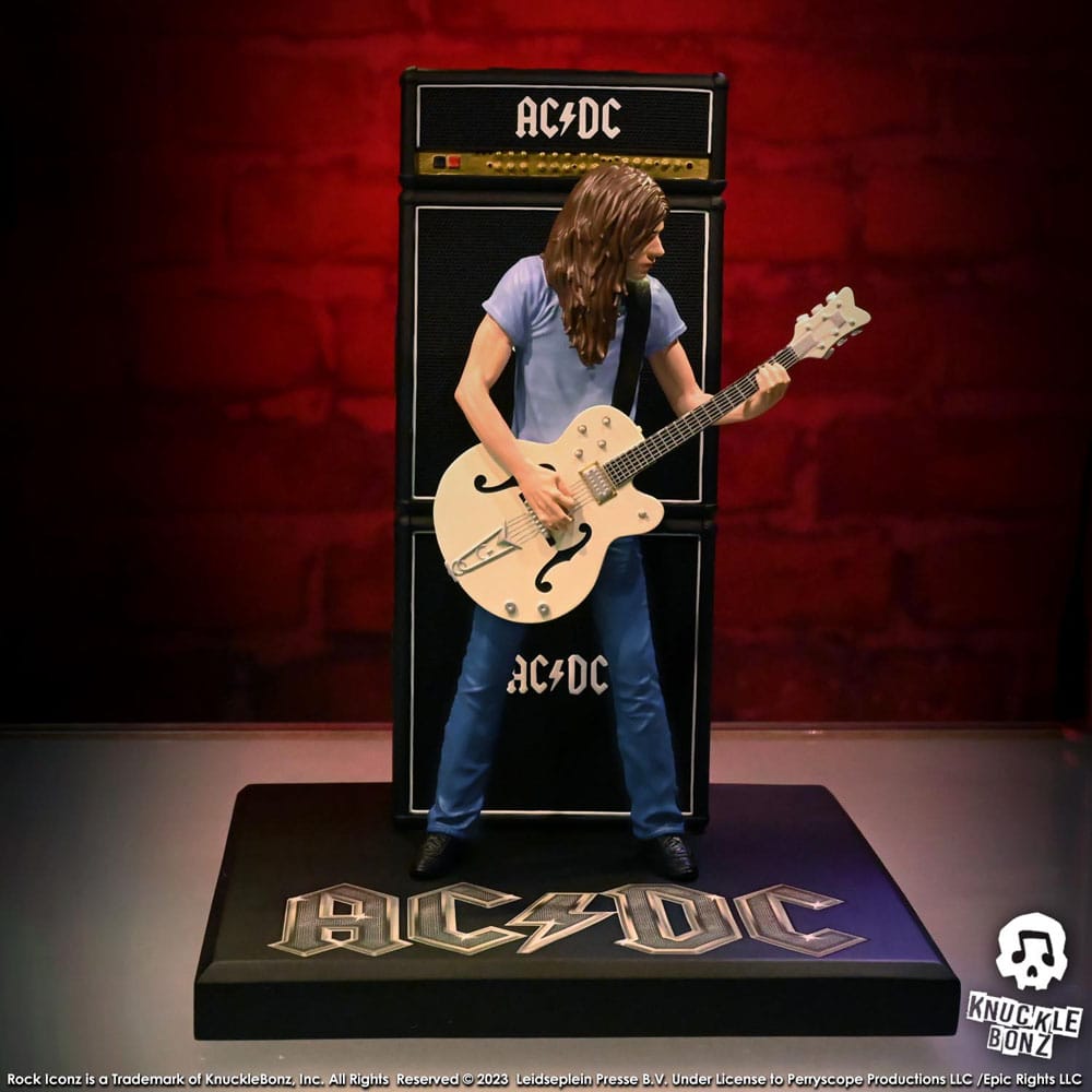 Knucklebonz AC/DC Malcolm Young II Rock Iconz Statue - Beschädigte Verpackung