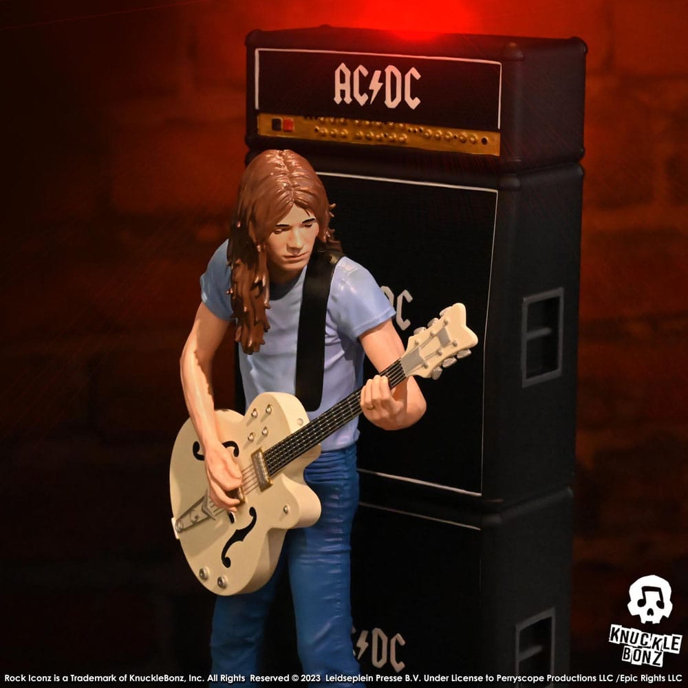 Knucklebonz AC/DC Malcolm Young II Rock Iconz Statue - Beschädigte Verpackung