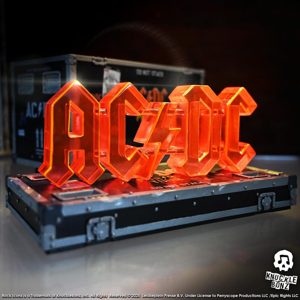 Knucklebonz AC/DC PWR UP Tour Road Case Rock Ikonz On Tour Statue