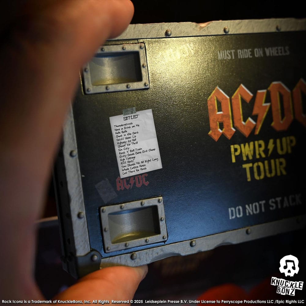 Knucklebonz AC/DC PWR UP Tour Road Case Rock Ikonz On Tour Statue