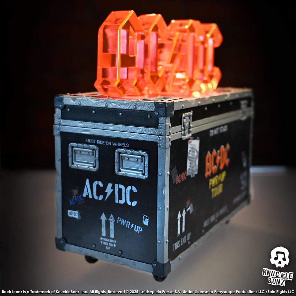 Knucklebonz AC/DC PWR UP Tour Road Case Rock Ikonz On Tour Statue