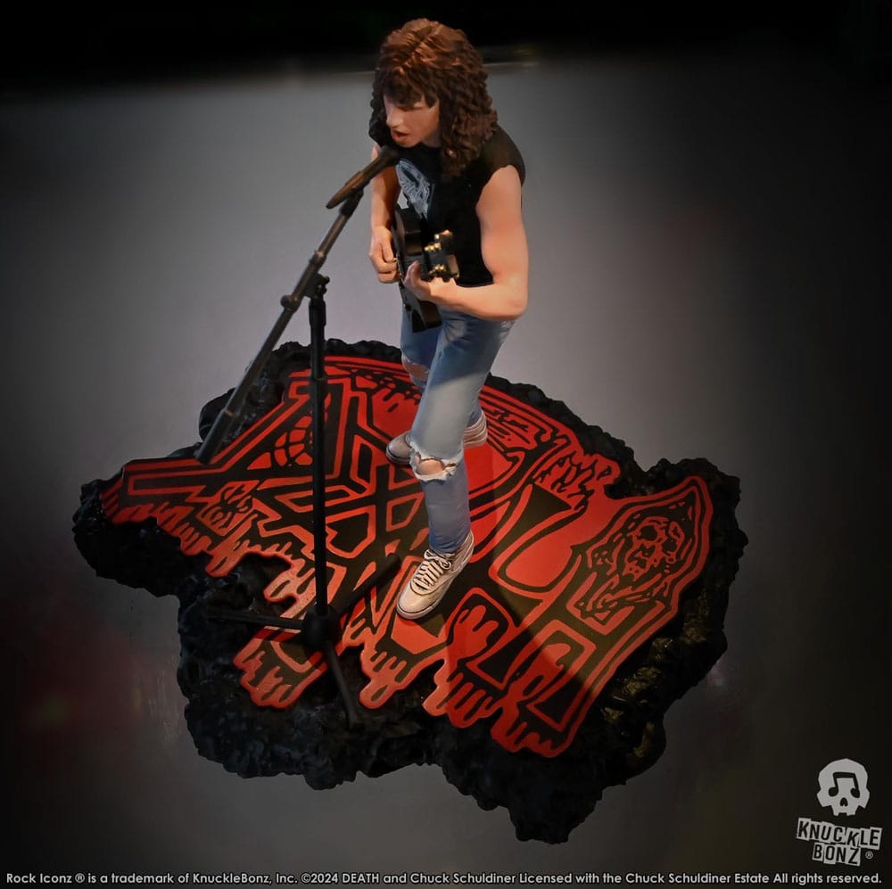 Knucklebonz Death Chuck Schuldiner II Rock Iconz Statue