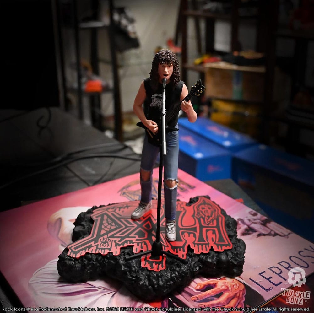 Knucklebonz Death Chuck Schuldiner II Rock Iconz Statue