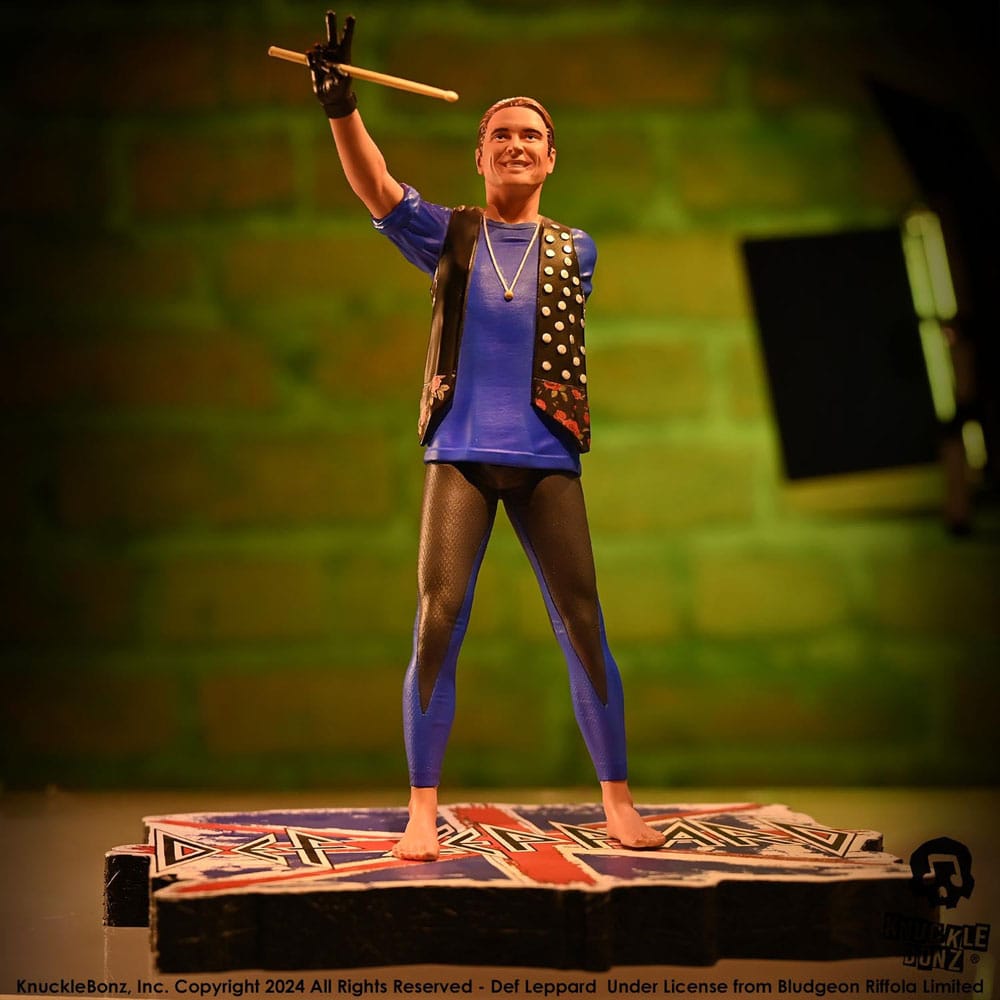Knucklebonz Def Leppard Rick Allen Rock Iconz Statue