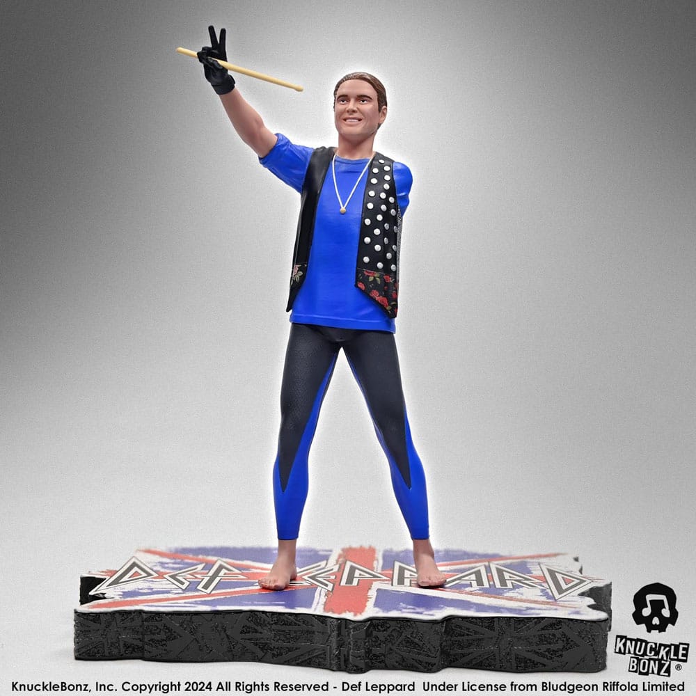 Knucklebonz Def Leppard Rick Allen Rock Iconz Statue
