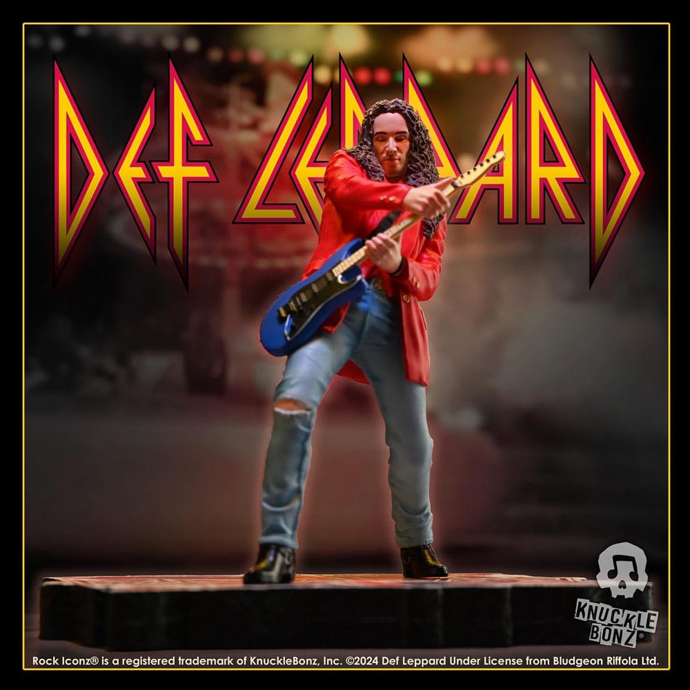 Knucklebonz Def Leppard Vivian Campbell Rock Iconz Statue