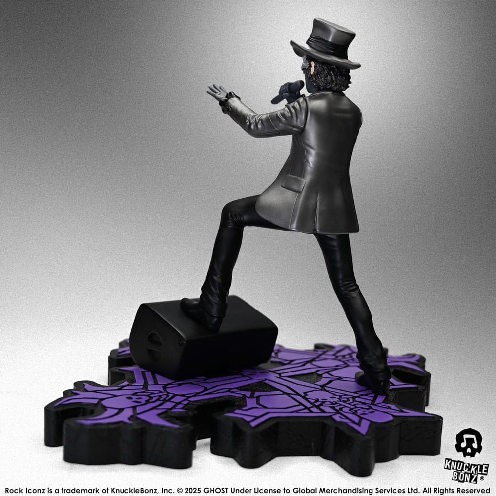 Knucklebonz Ghost Papa V Perpetua Top Hat Rock Iconz Statue