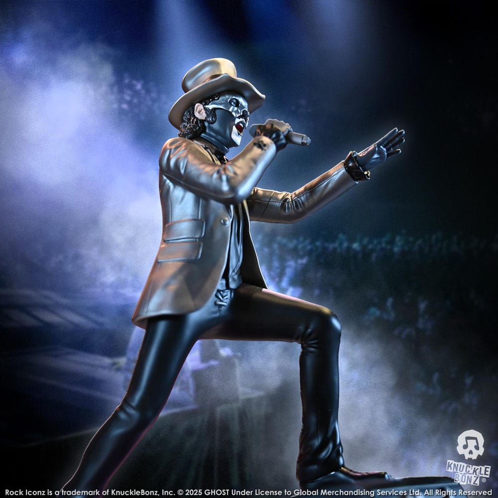 Knucklebonz Ghost Papa V Perpetua Top Hat Rock Iconz Statue