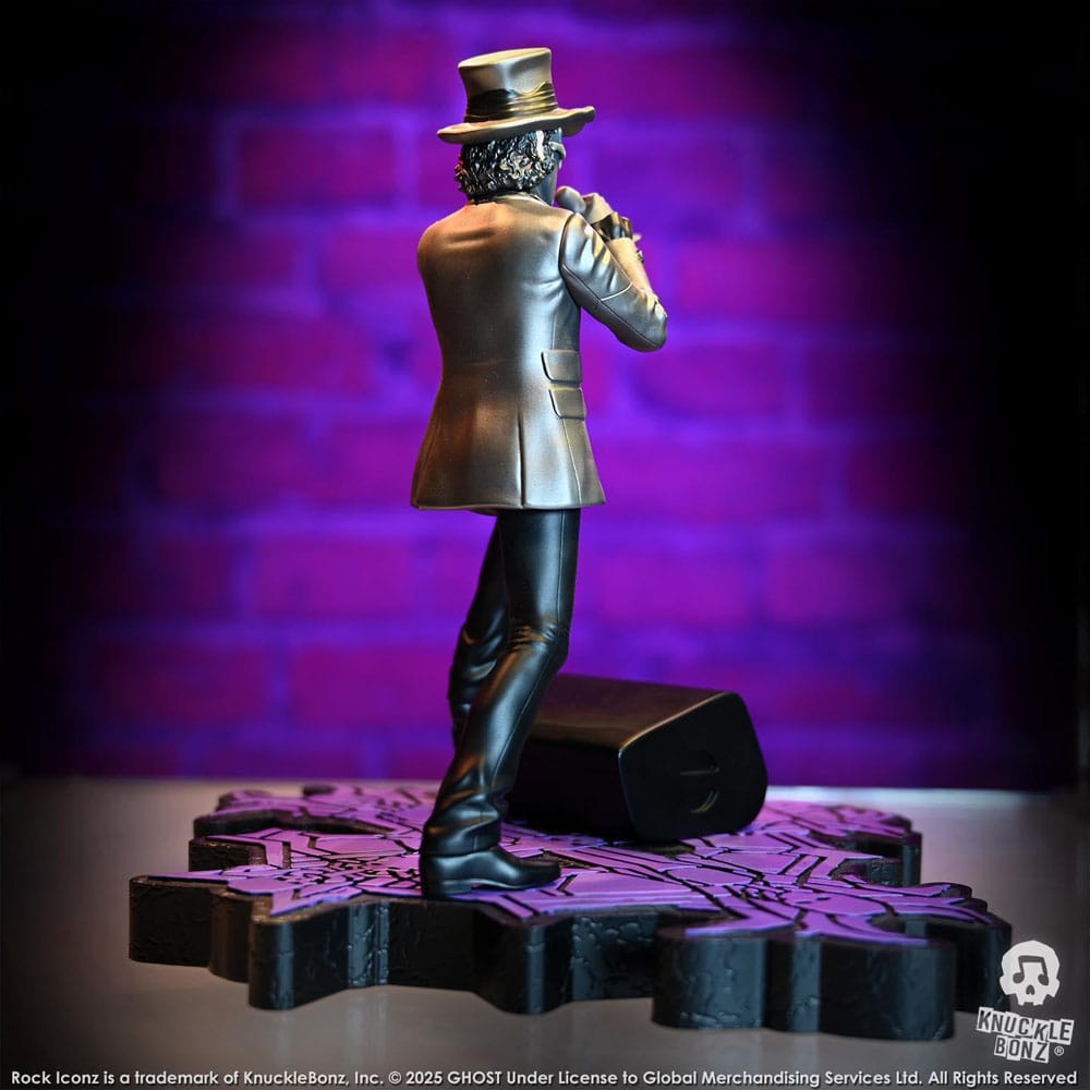 Knucklebonz Ghost Papa V Perpetua Top Hat Rock Iconz Statue