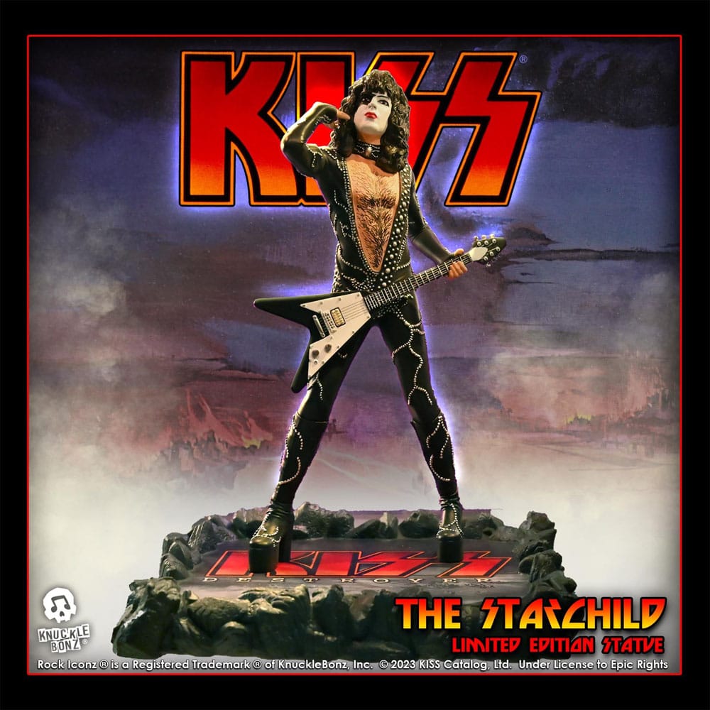 Knucklebonz Kiss Rock The Starchild (Destroyer) Iconz Statue