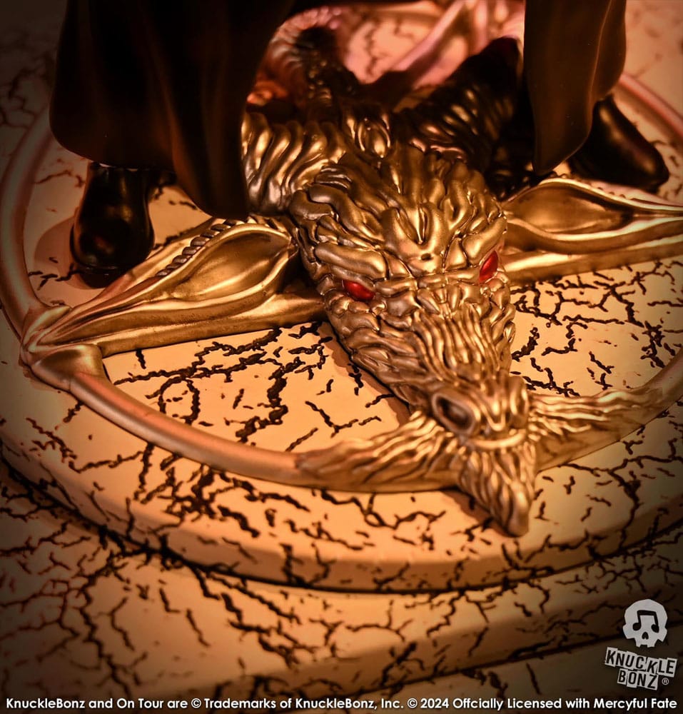 Knucklebonz Mercyful Fate King Diamond III (Black Version) Rock Iconz Statue