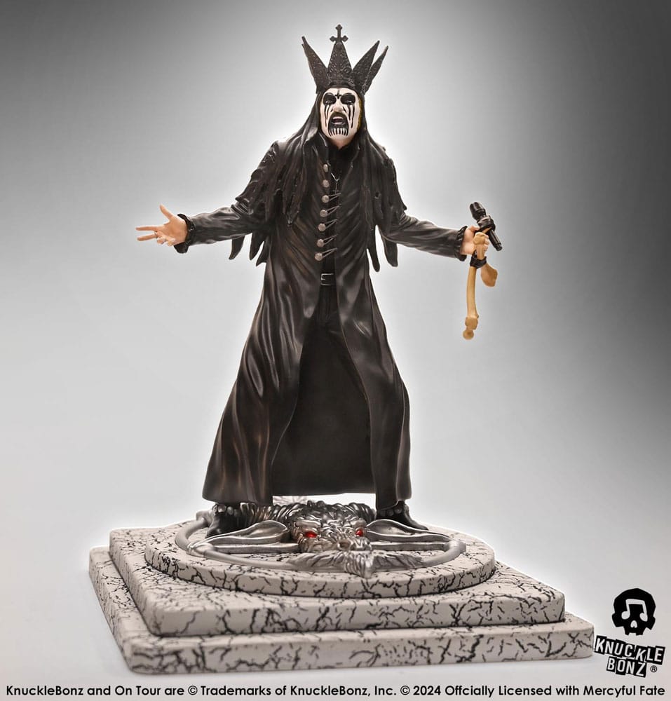 Knucklebonz Mercyful Fate King Diamond III (Black Version) Rock Iconz Statue