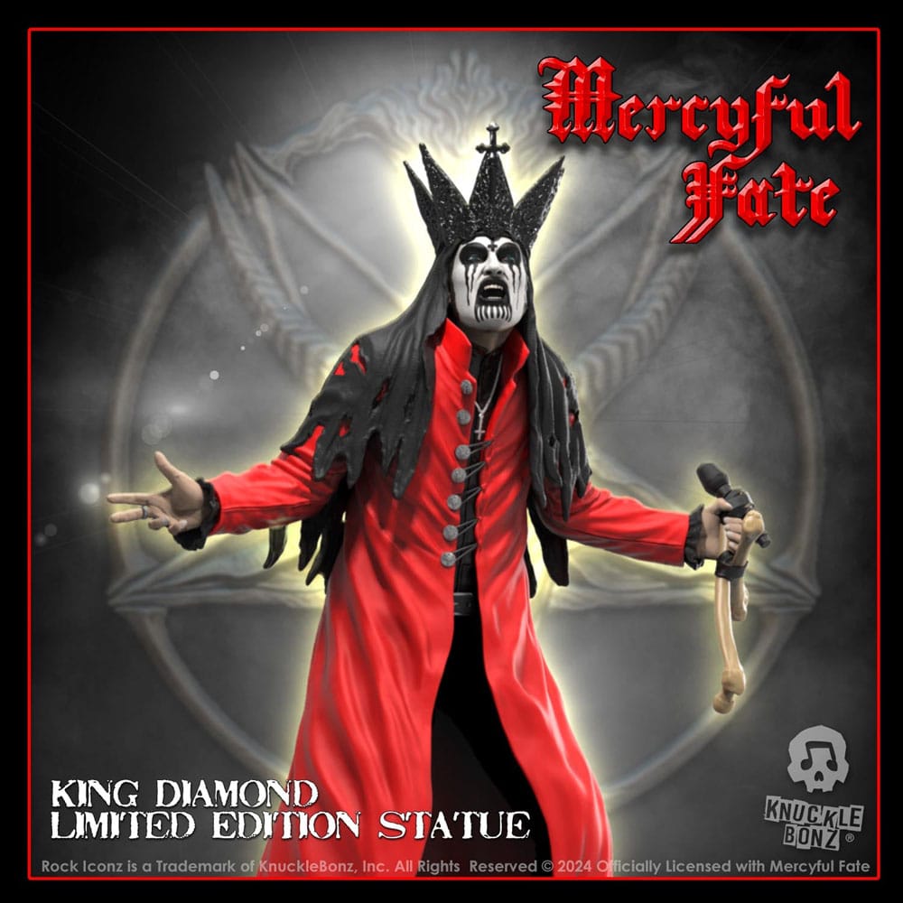 Knucklebonz Mercyful Fate King Diamond III (Red Version) Statue
