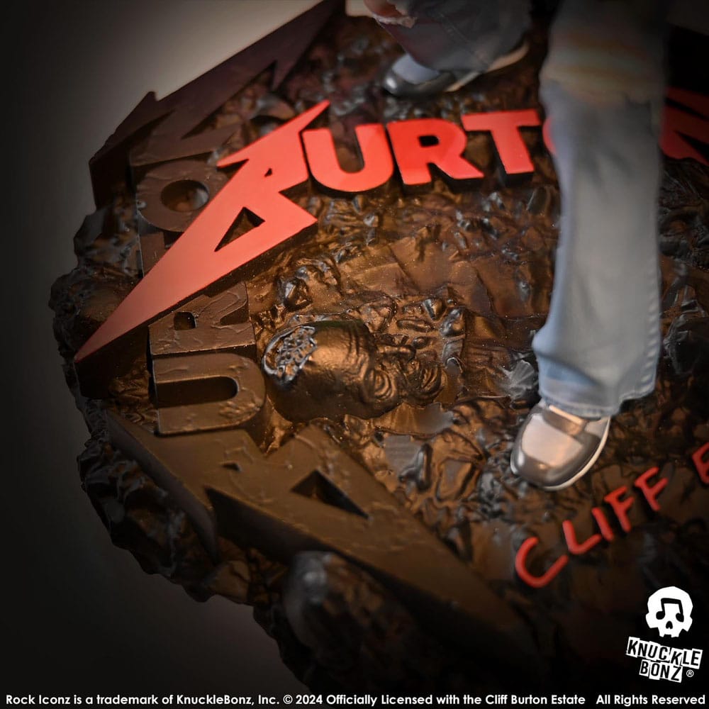 Knucklebonz Metallica Cliff Burton II Rock Iconz Statue